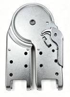 Charnière de tête de marchepied en fer pour échelle, accessoires d'escalier, grande charnière polyvalente pour échelle, joint d'échelle pliable, composant d'échelle