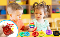 Eco-Life Mainan Fidget Sederhana Mini Pereda Stres Anak Silikon Dorong Pop Fidget Mainan Sensorik