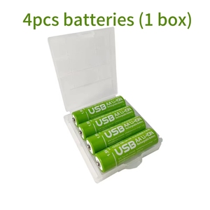 แบตเตอรี่แบบชาร์จไฟได้พอร์ต USB Type-C ทรงกระบอกพิมพ์โลโก้ได้ kxd แบตเตอรี่แบบพกพาขนาด400mAh 650mAh 750mAh 1450 1.5V - Product Image 3