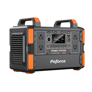 Poforce Backup Portable AC Pure Sine Wave 1200W 230V Outdoor Camping <b>Solar</b> Generator Emergency Battery Power Station T11 - Product Image 1
