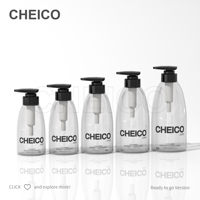 Bouteille en plastique blanche avec bouchon spiral pour distributeur de savon liquide, nettoyant visage, emballage cosmétique, soins de la peau, OEM