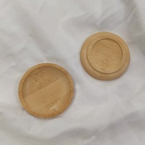 Piattini Rotondi in Bambù, <span class=keywords><strong>Design</strong></span> Moderno e Semplice, Ciotole per Salse, Snack, Dessert e Sottobicchieri - Product Image 4