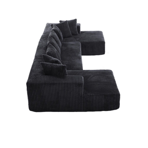 Muebles de Sala de Estar con MOQ Bajo, Sofá Cama en Forma de U, Moderno, Minimalista, sin Patas, Fácil de Transportar - Product Image 5