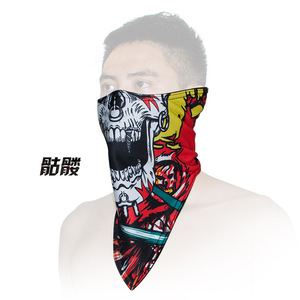 Angry Wolf - Máscara facial para ciclismo al aire libre, forro polar, transpirable, unisex, multicolor, para deportes - Product Image 3