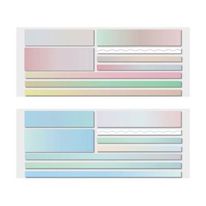 Bloc de Notas Adhesivas Transparentes e Impermeables de 180 Páginas, Material PET, Autoadhesivas, para Oficina y Material Escolar - Product Image 1