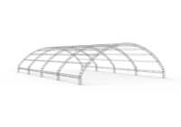 Sistema de Techo de Arco Curvo de Aluminio para Conciertos al Aire Libre, Estructura de Iluminación Circular para Escenarios y Equipos de Sonido