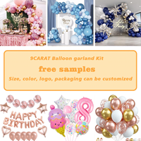 Kit d'arche de ballons personnalisée, ballons en latex avec ballons étoiles pour la décoration de fête de naissance ou d'anniversaire sur le thème de la jungle/safari