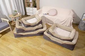 Роскошная большая кровать для домашних животных, ортопедическая пенопластовая кровать для больших собак с моющейся съемной крышкой