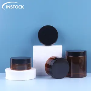 Bouteille d'emballage de cosmétiques à usage unique, pot rond transparent, pour crème corporelle, 50/80/100/120/150/180 ml, vente en gros, lot de 250 pièces