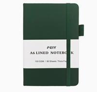 Carnet à couverture rigide imprimé A5, logo personnalisé, agenda d'affaires, journal