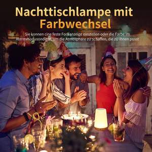 Lampe de chevet LED flexible 13 couleurs, petite taille, corps blanc, avec chargement tactile et ambiance colorée – Vente en gros - Product Image 6