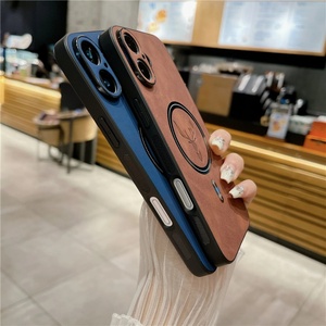 เคสโทรศัพท์หนัง PU ลายหัวกวาง พร้อมที่ชาร์จไร้สายแบบแม่เหล็ก สำหรับ iPhone 17 Pro Max 17 Air 16 15 14 13 12 11 - Product Image 5