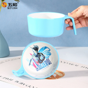 Five And Ultraman Zero Kids Tableware Set Melamine Compartment Plate Bowl Cup Spoon Cartoon Design For Children - Product Image 2