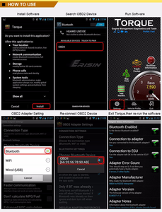 Stock UE, livraison gratuite, Erisin ES360-1 Super Mini Bluetooth OBDII Scanner avec boîte de vente au détail - Product Image 6