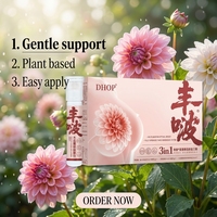 Fengbo Papaya Kudzu Triple Action Liquide Oral & Comprimés Soin des Seins pour Femmes Collagène Peptide