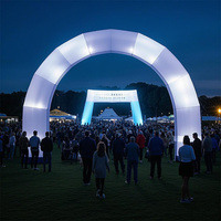 Arc gonflable en tissu Oxford pour la publicité Arc d'entrée gonflable pour sport de plein air avec souffleur