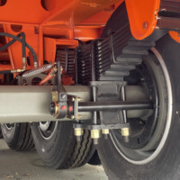 Semi-remorque surbaissée multi-essieux de 28 tonnes pour le transport de machines lourdes et la livraison de marchandises portuaires en Asie du Sud-Est