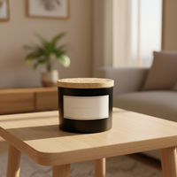 Bougie parfumée Oshine Beach House, 100% coton, mèche sans plomb, pot en verre, 2 mèches, tailles personnalisables
