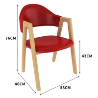 2025 Offre Spéciale Rouge Festive Restaurant Hôtel Commercial Café Table et chaises en bois