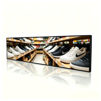 Moniteur LCD TFT IPS à écran large de 37'', 43'', 48'' avec graphismes et animations, à fixer au mur