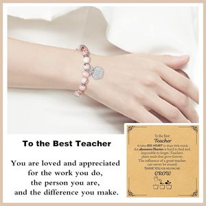 <strong>Teacher</strong> Appreciation Gifts, Natural Stone <strong>Bracelet</strong> for Appreciation <strong>Teachers</strong>' Day and Back-to-School Day From Student - Product Image 4