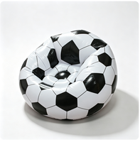 Canapé gonflable moderne et durable en PVC, style pouf pliable, siège portable pour chambre, salon, camping en extérieur