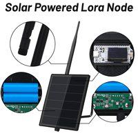Lorawan Gateway Meshtastic Lora dengan Heltec Esp32 V3 Sx1276 modul 915mhz antena Panel surya D5 untuk Mesh Radio Node untuk Iot