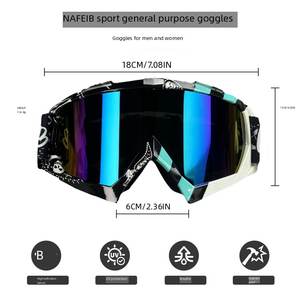 Nuevo Producto: Gafas N634 para Ciclismo, Motociclismo, Deportes al Aire Libre, Esquí, Gafas de TPU Resistentes al Viento - Product Image 2