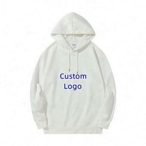 High Quality Cotton Terry Oversize Hoodie Thick <b>Drop</b> Shoulder Plain Blank Custom Men Hoodies - Product Image 5