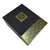 Carton de luxe haut de gamme à double porte ouverte, nouveau design, boîte de parfum arabe, emballage de bouteille avec insertion en mousse