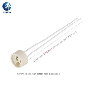 Portalámparas <span class=keywords><strong>GU10</strong></span> de Porcelana de 110-250v 2A, Resistente al Calor, <span class=keywords><strong>Conector</strong></span> de Cable de 6 Pulgadas, Portalámparas <span class=keywords><strong>GU10</strong></span> - Product Image 5