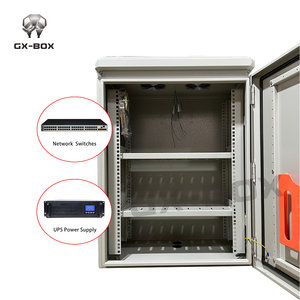 Boîtier de distribution électrique extérieur en acier galvanisé étanche avec couvercle de protection pour compteur électrique - Product Image 2
