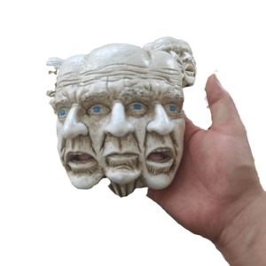 Máscara de Resina de Hombre de Tres Caras, Pintada a Color, para Fiesta de Halloween, Figura de Modelo con Cara de Calavera - Product Image 5