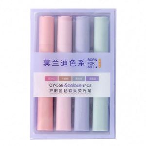 ปากกาไฮไลท์น่ารัก สีมาการอง ลายกราฟฟิตี ป้องกันดวงตา ใช้งานง่าย ขายดี - Product Image 1