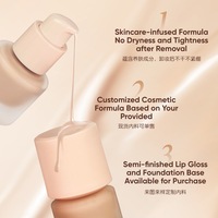 Nouveau correcteur de maquillage professionnel pour le visage de haute qualité fond de teint liquide cosmétique de marque privée et teinte de peau