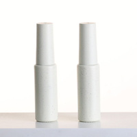 Flacon de vernis à ongles de 8 ml avec logo imprimé, flacon rond en verre à paroi épaisse de luxe, blanc, pour vernis à ongles en gel avec pinceau