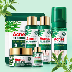 Set de Cuidado de la Piel con Árbol de Té Orgánico Natural OEM, Hidratante, para el Acné, Iluminador, Reafirmante, Suavizante, Limpiador, Cuidado Corporal Suave - Product Image 1