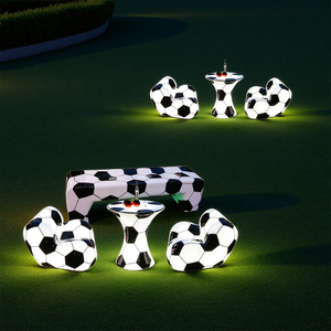 <span class=keywords><strong>Tavolo</strong></span> e Sedia da <span class=keywords><strong>Giardino</strong></span> a Tema Calcio Luminosi e Creativi per Esterni - Product Image 4