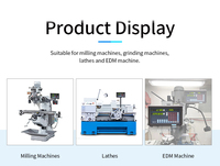 Afficheur numérique DRO D60 pour tours/fraiseuses, échelle linéaire en verre 2/3 axes, affichage LED TTL/RS422, en aluminium moulé sous pression
