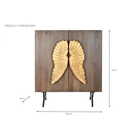 MANGO KLEiderschrank 100X50X120 GOLDENE FLÜGEL