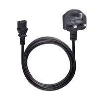 Cordon d'alimentation standard britannique très vendu, câble à 3 broches avec connecteur C5 C19, cordon d'alimentation CA à 3 broches, câble IEC