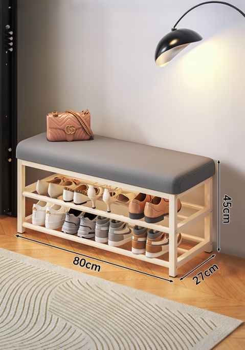 80 cm BLANC-GRISE FONCÉ