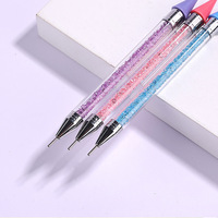 Pince à strass à double extrémité Outils et accessoires pour la manucure et le bricolage Stylo à cire pour les ongles Salon de manucure avec boîte en acrylique
