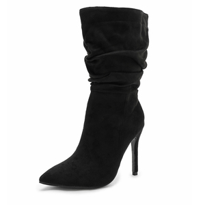 Nuevos Botines de Tacón de Aguja de Terciopelo Elástico, con Punta Naturalmente Puntiaguda, Estilo Versátil y Sencillo - Product Image 5