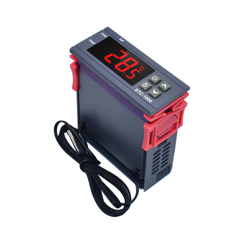 STC-1000 STC 1000 LED dijital termostat inkübatör için sıcaklık kontrol cihazı termoregülatör röle ısıtma soğutma 12V 24V 220V