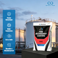 Peinture ignifuge résistante aux hautes températures pour barrière de stockage industrielle, revêtement ignifuge pour diques en béton