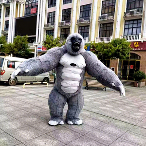Aufblasbares <span class=keywords><strong>Gorilla</strong></span>-Maskottchen-Kostüm, 2 m bis 2,6 m, im <span class=keywords><strong>King</strong></span>-<span class=keywords><strong>Kong</strong></span>-Stil, als Esel inspiriertes Tier für Party, Karneval und Promotion - Product Image 3