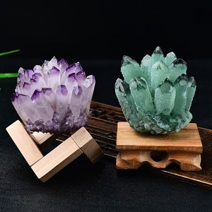 <strong>Wholesale</strong> Natural Rough Quartz Stone Green Fluorite Cluster Mineral Specimen Healing <strong>Raw</strong> <strong>Crystal</strong> with Meditation Theme Easter - Product Image 3