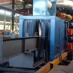 Onveyor-máquina de chorro de arena con placa de acero, herramienta de limpieza con chorro de arena