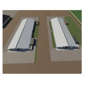 Prefab Boerderij Koe Schuur Schapen/Vee/Zuivel/Geit Huis Gevogelte Werpt Piggery Bouw Gebouw Stalen Structuur